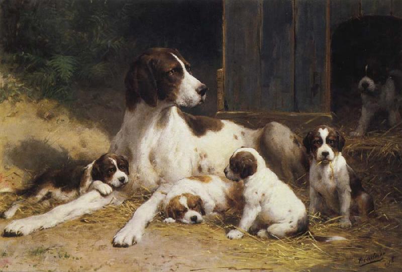 Otto Eerelman Dogs Germany oil painting art